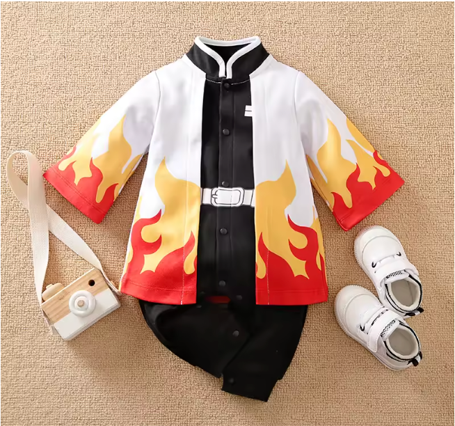 TinyVerse Flame Coat baby bodysuit