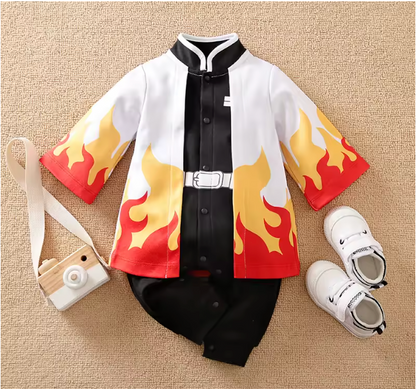 TinyVerse Flame Coat baby bodysuit